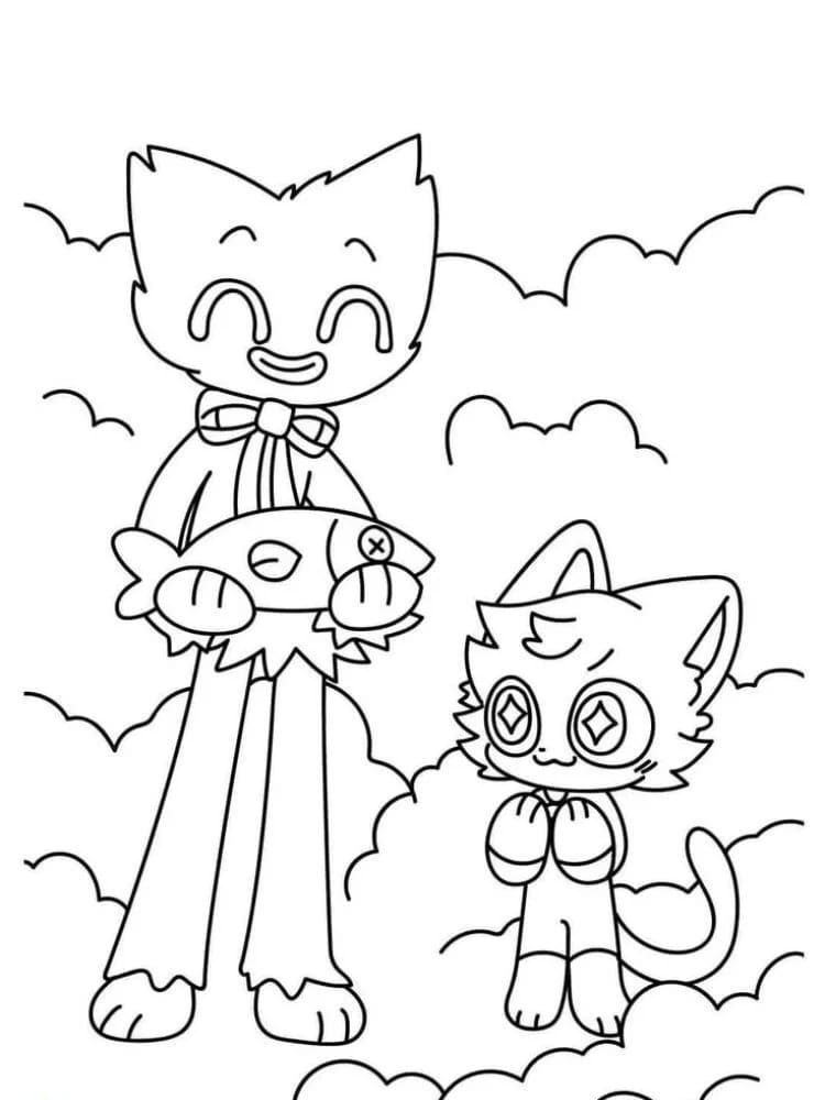 Meget glad Catnap Tegninger til Farvelægning