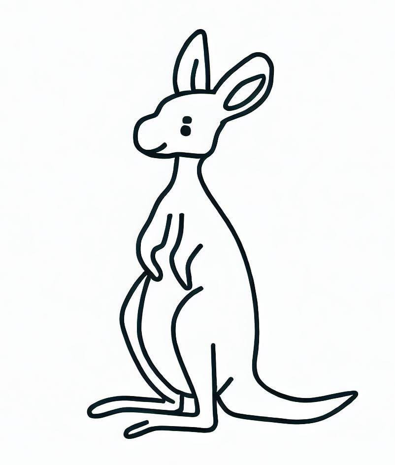 Nem kænguru Tegninger til Farvelægning