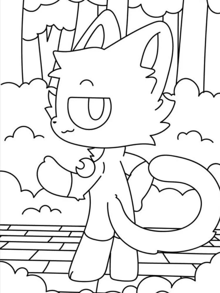 Pæn Catnap Tegninger til Farvelægning