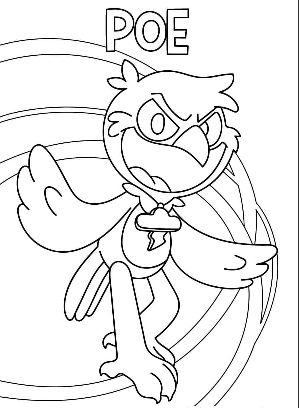 Poe Fra Nightmare Critters Tegninger til Farvelægning