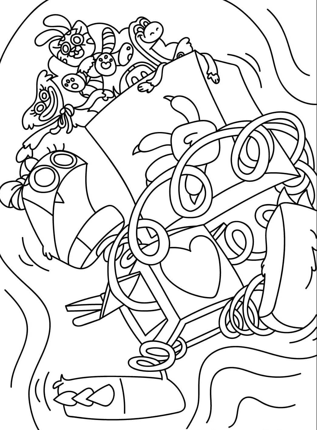 Poppy Playtime billede gratis Tegninger til Farvelægning