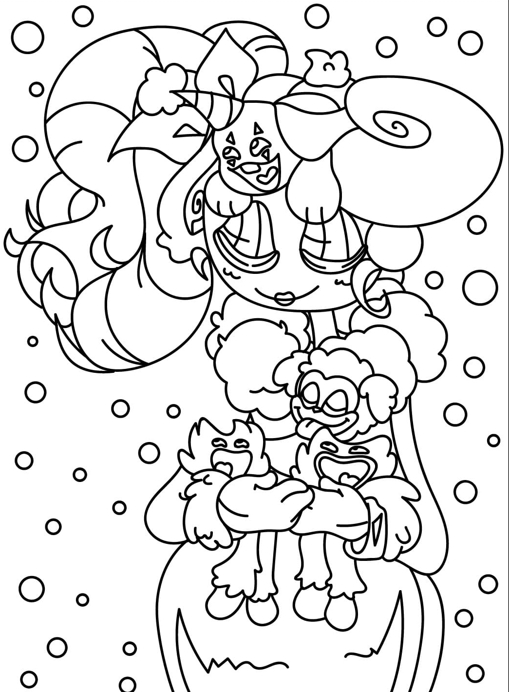 Poppy Playtime Gratis udskrivning Tegninger til Farvelægning