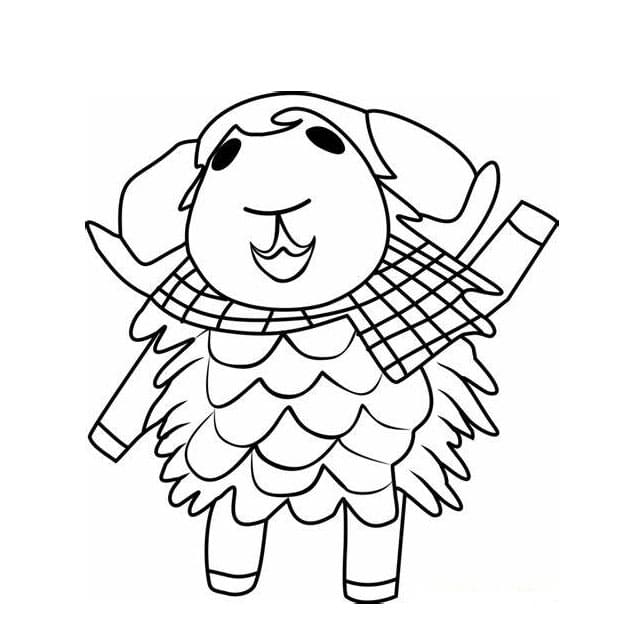 Sjov Animal Crossing Tegninger til Farvelægning