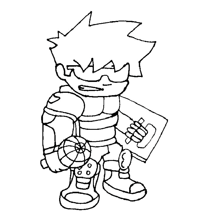 Sjov Friday Night Funkin Tegninger til Farvelægning