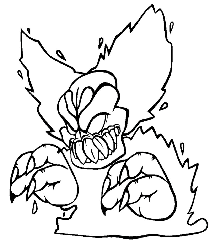 Skræmmende Friday Night Funkin Tegninger til Farvelægning