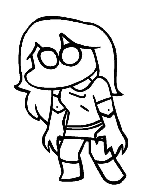 Sky Friday Night Funkin Tegninger til Farvelægning