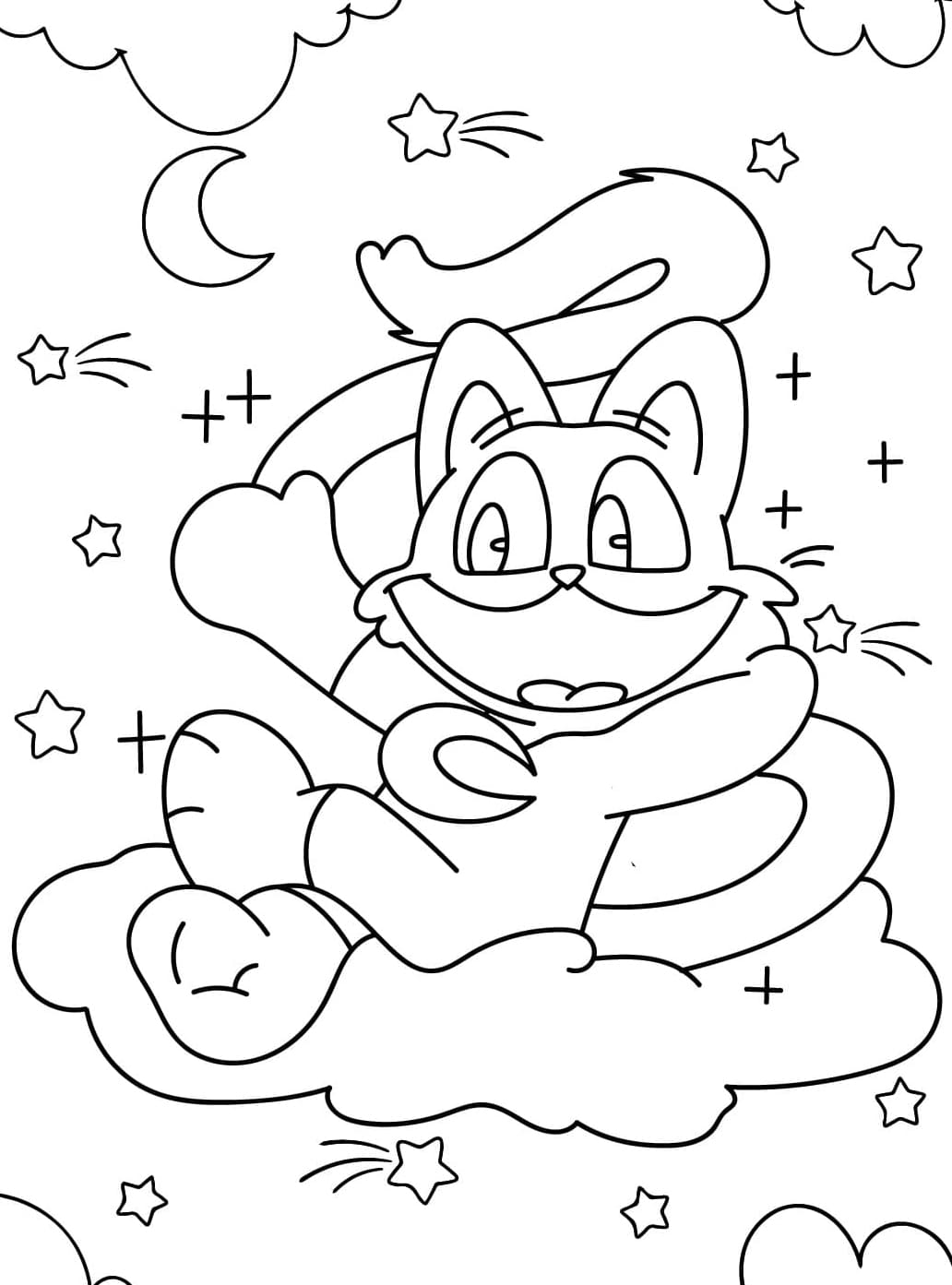 Smiling Critters sove Tegninger til Farvelægning