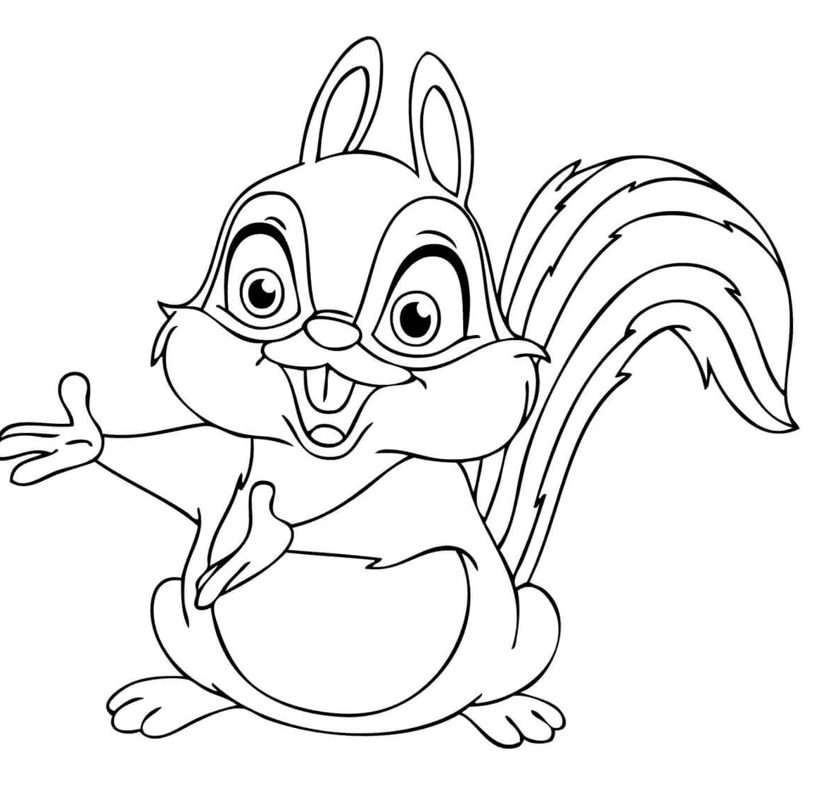 Sød jordegern Tegninger til Farvelægning