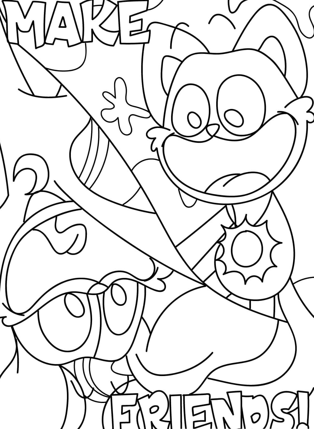 Spil Smiling Critters Tegninger til Farvelægning