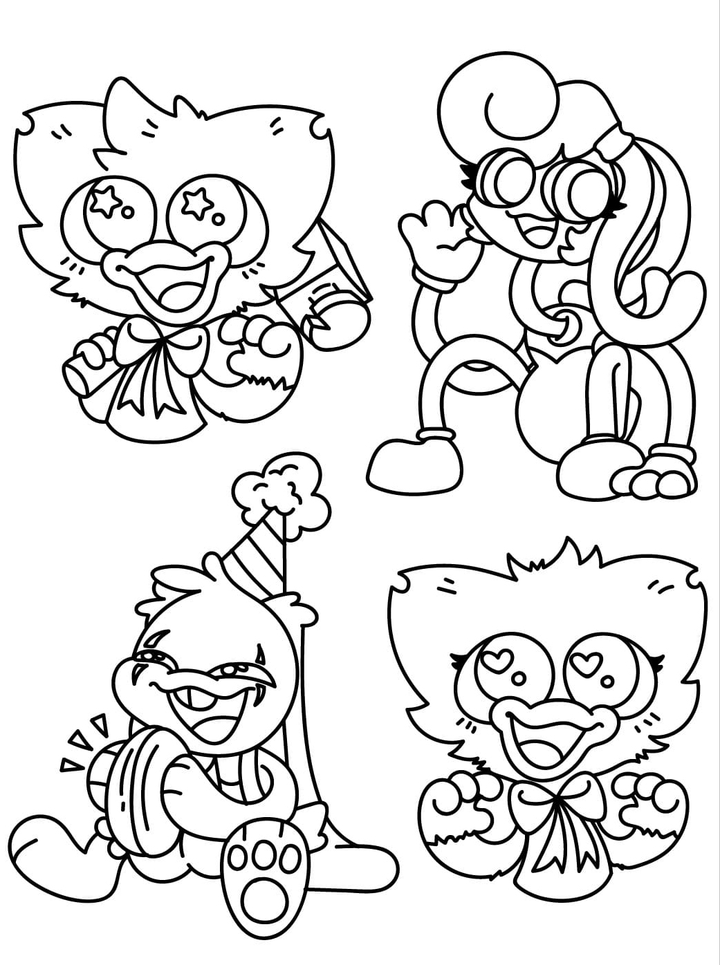 Trykke Poppy Playtime Tegninger til Farvelægning