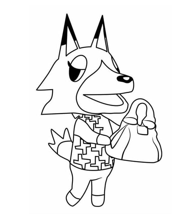 Udskrivbar Animal Crossing Tegninger til Farvelægning