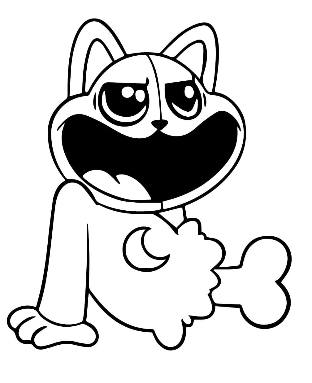 Uhyggelig Catnap Tegninger til Farvelægning