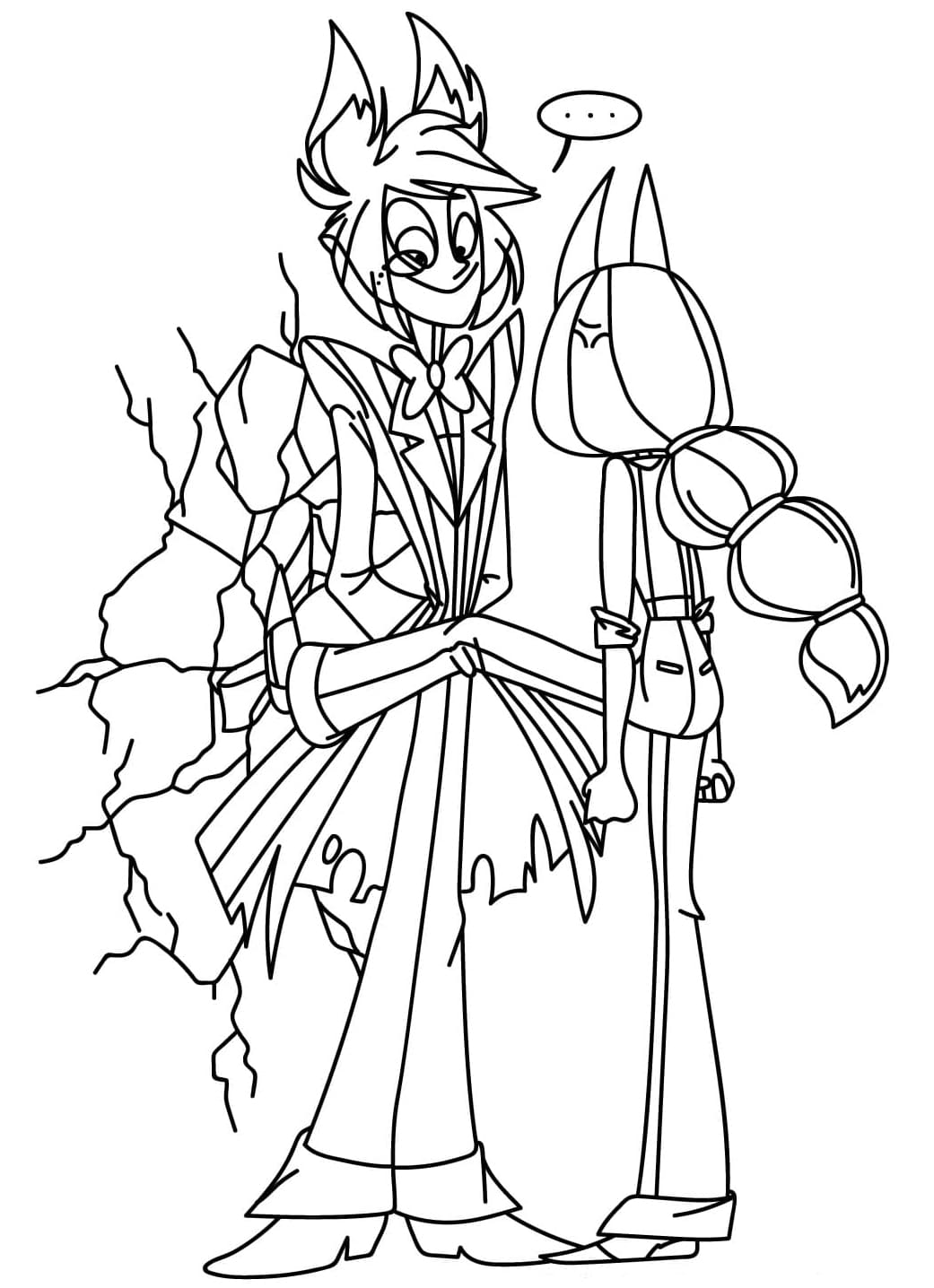 Alastor, Charlie Morningstar Tegninger til Farvelægning