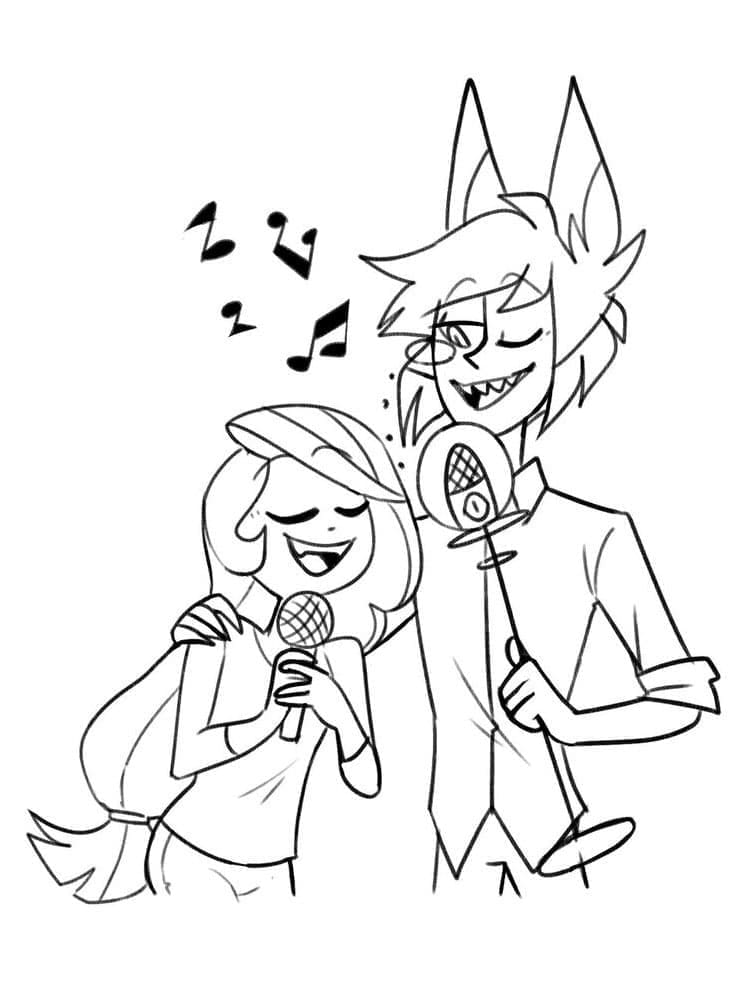 Alastor og Charlie Magne Tegninger til Farvelægning