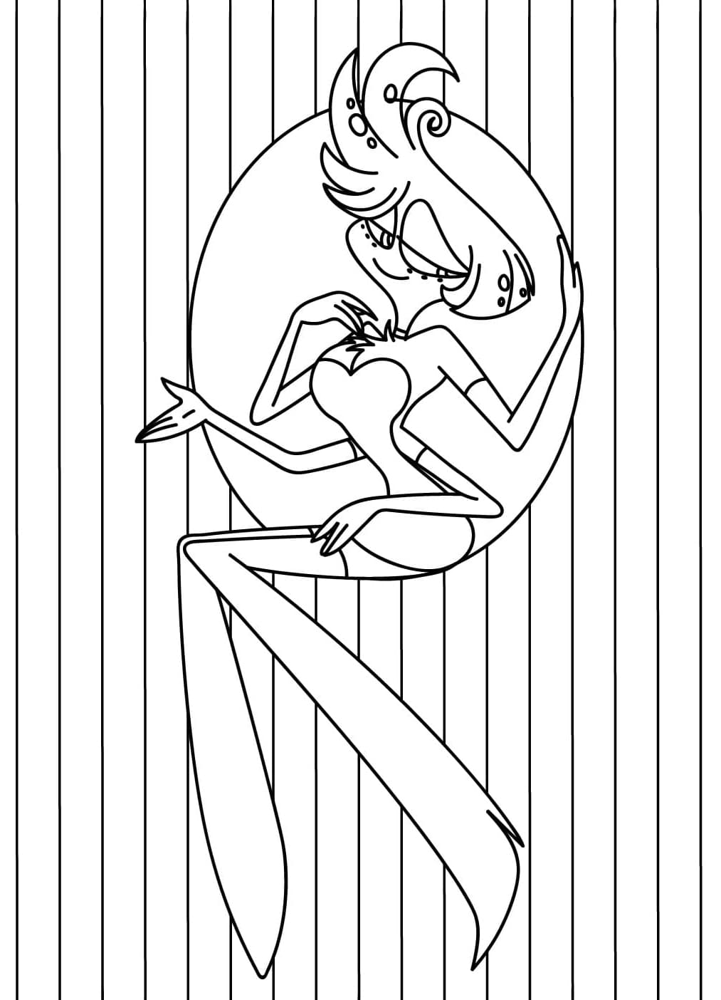 Angel Dust på Hazbin Hotel Tegninger til Farvelægning