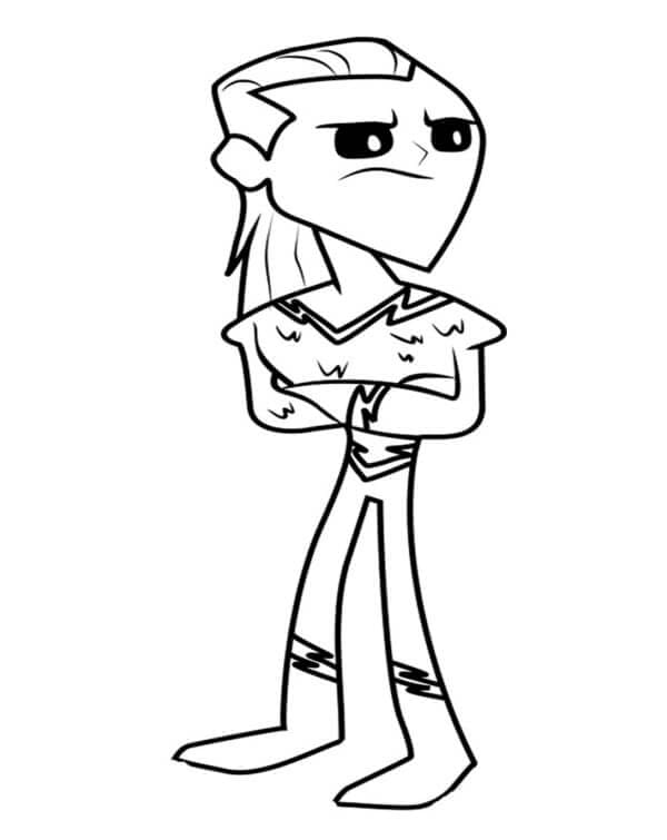 Aqualad Tegninger til Farvelægning