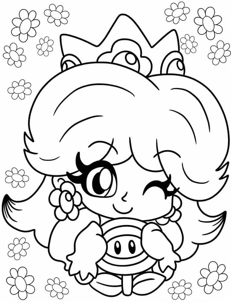 Baby Prinsesse Daisy Tegninger til Farvelægning