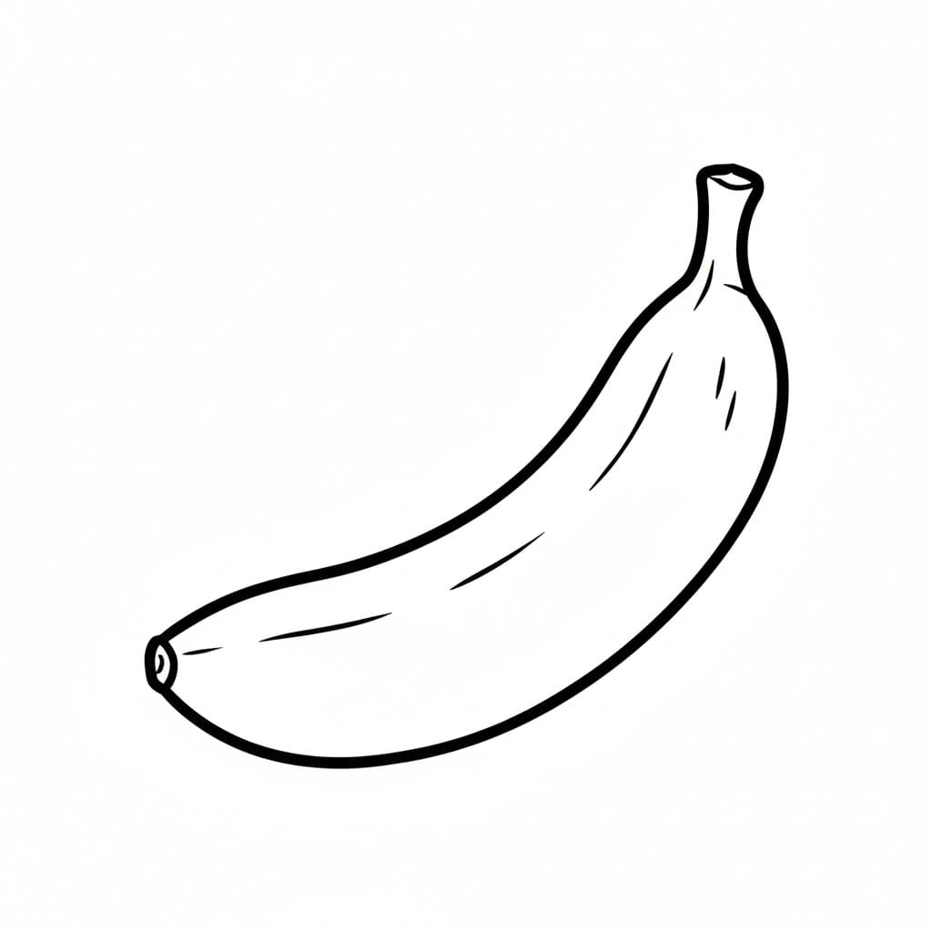 Banan Tegninger til Farvelægning