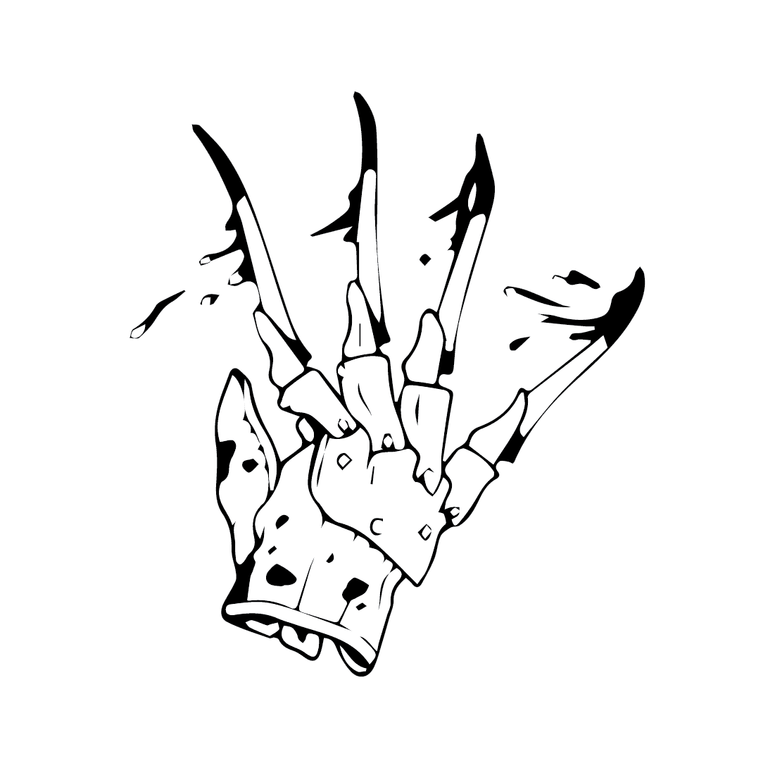 Billeder Freddy Krueger Hånd Tegninger til Farvelægning