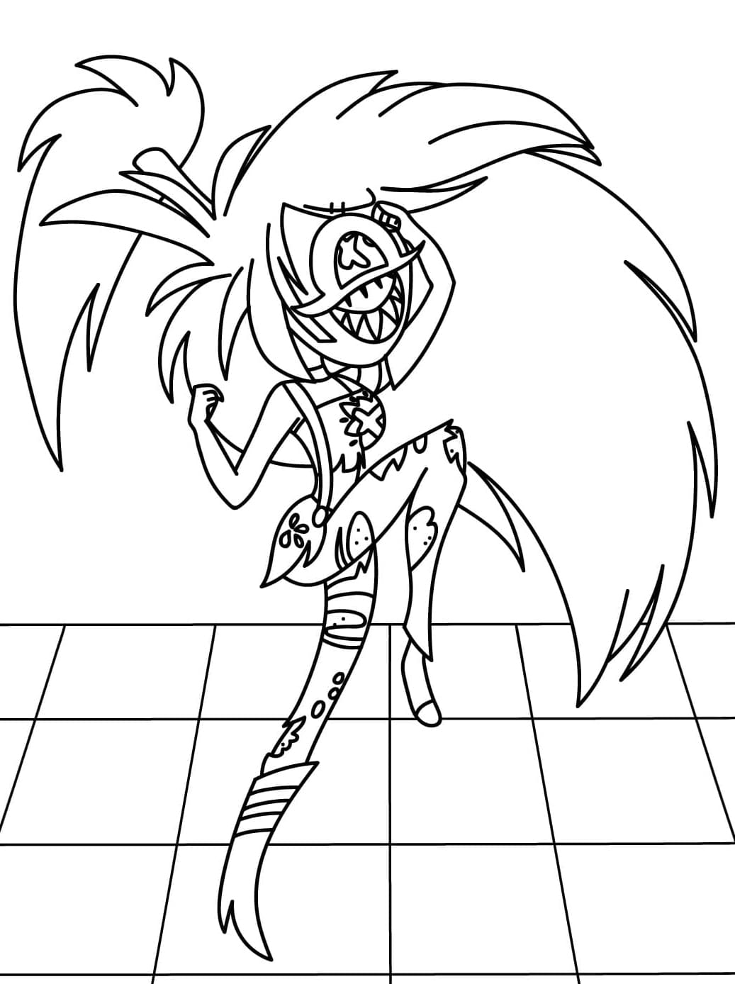 Cherri Bomb Tegninger til Farvelægning