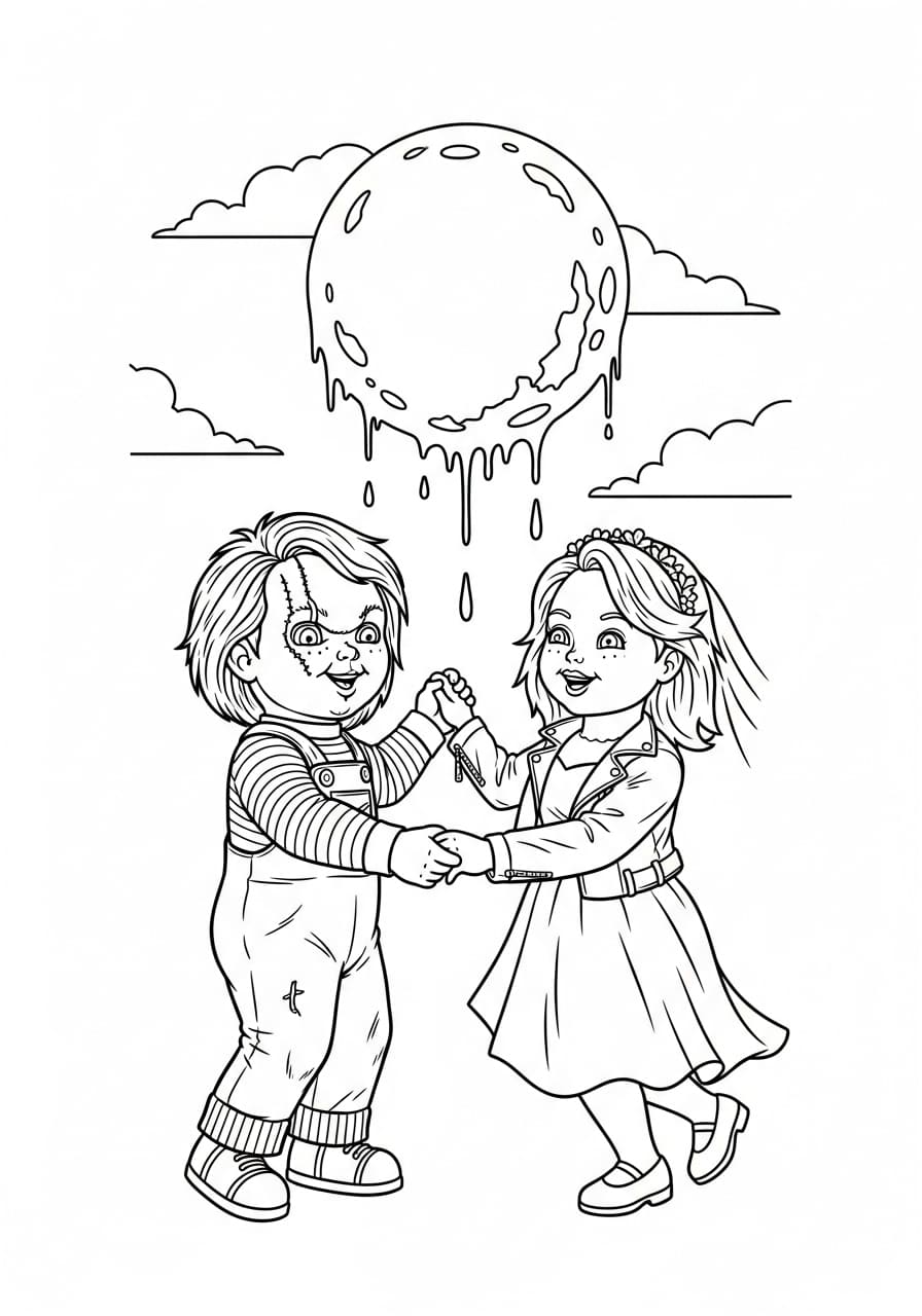 Chucky-billede Tegninger til Farvelægning