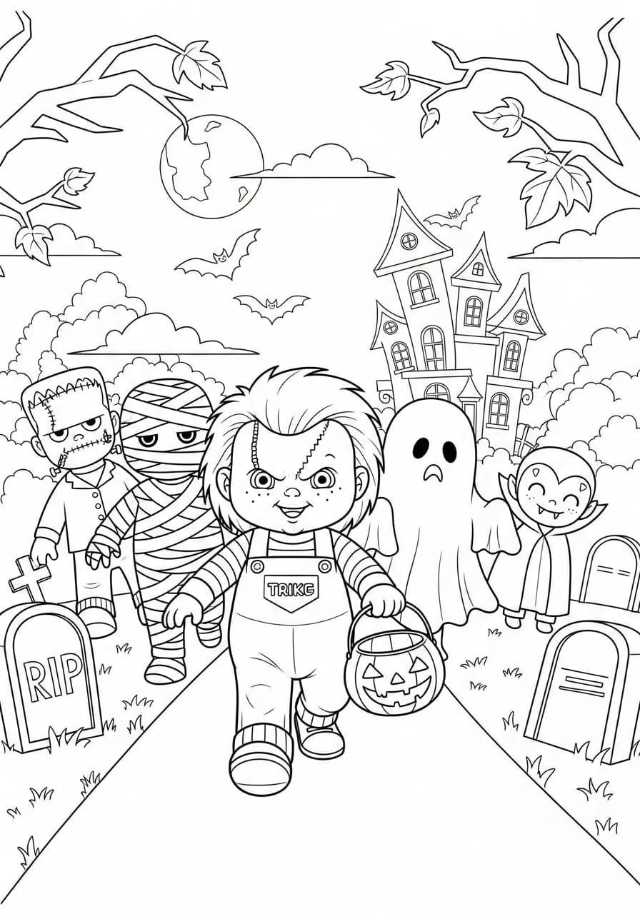 Chucky dejlig Tegninger til Farvelægning