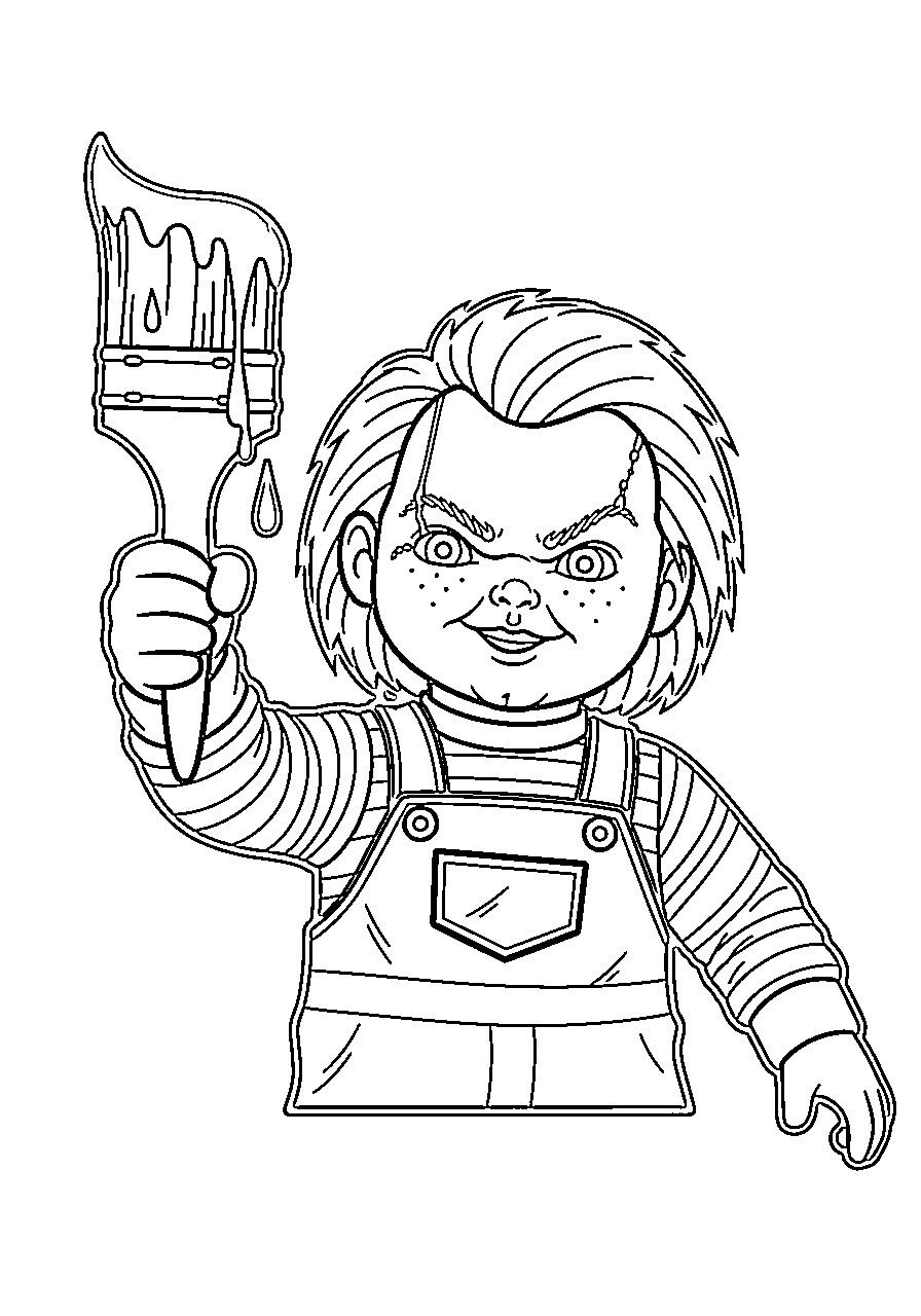 Chucky gratis Tegninger til Farvelægning