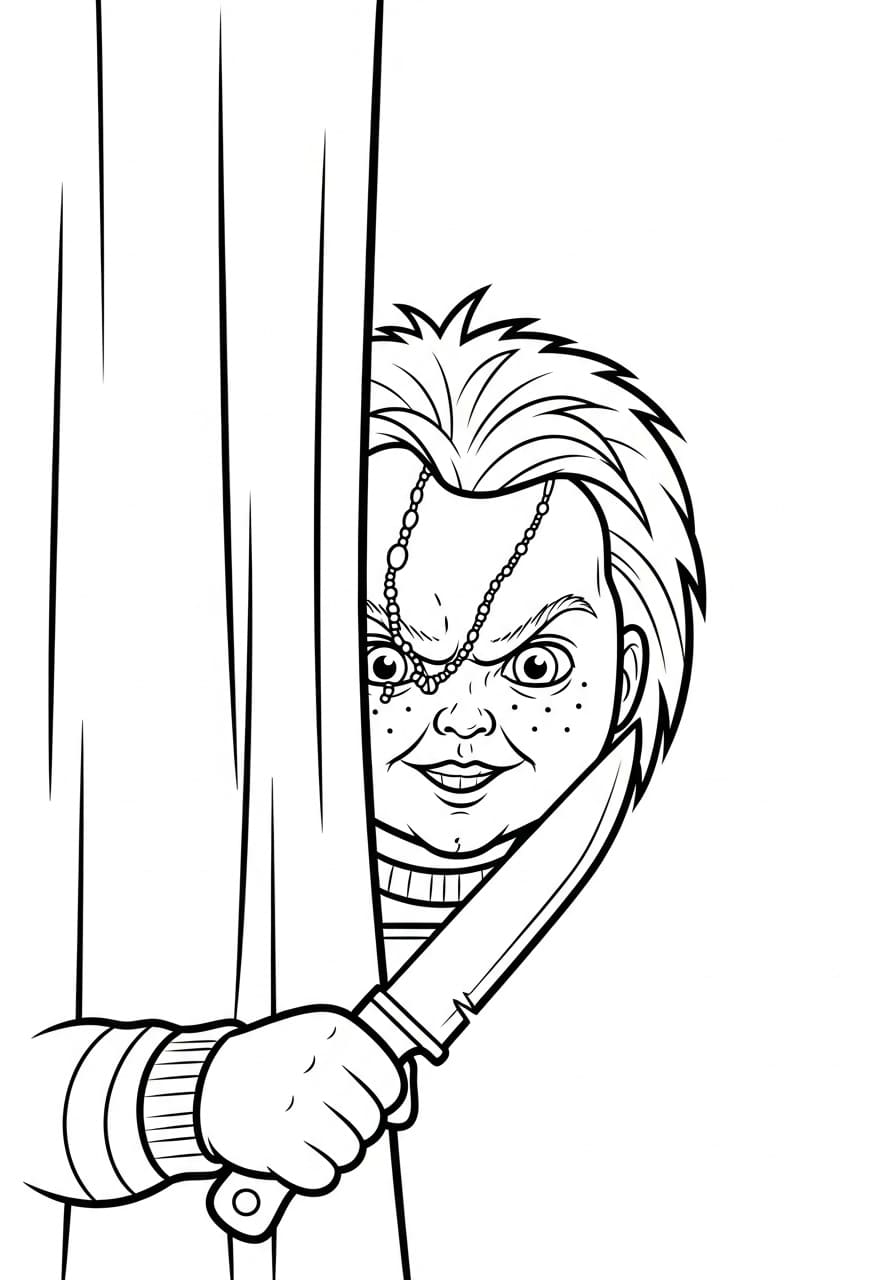 Chucky meget flot Tegninger til Farvelægning