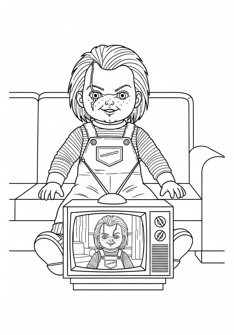 Chucky på tv Tegninger til Farvelægning