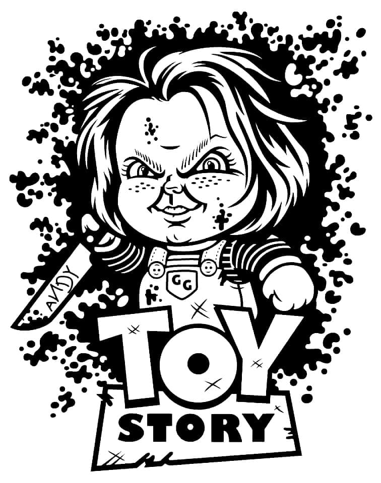 Chucky Toy Story Tegninger til Farvelægning