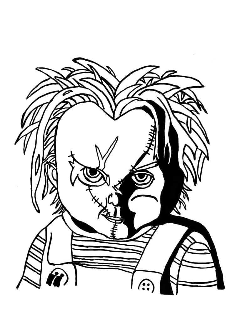 Dårlig Chucky Tegninger til Farvelægning