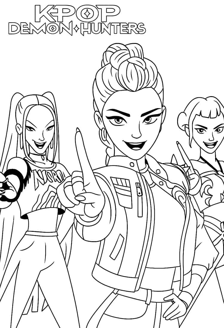 De seneste seje pigegruppejægere Tegninger til Farvelægning