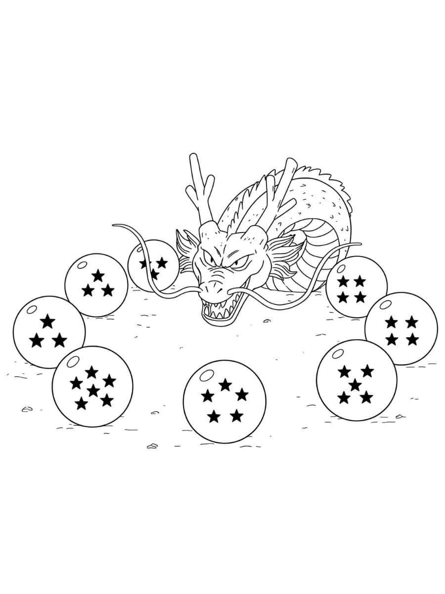 Dragon Ball Z til drenge Tegninger til Farvelægning