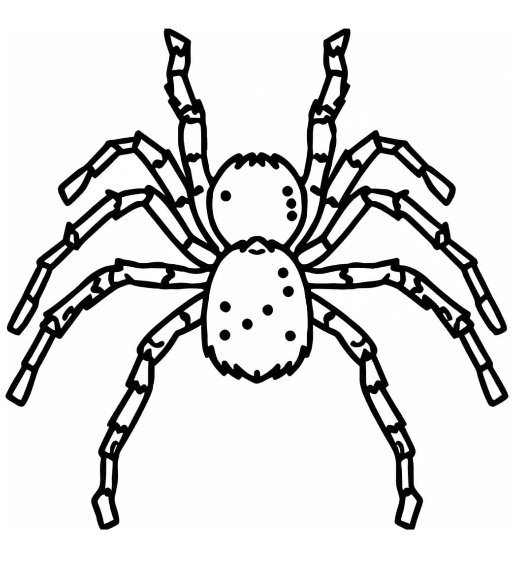Edderkop meget flot Tegninger til Farvelægning