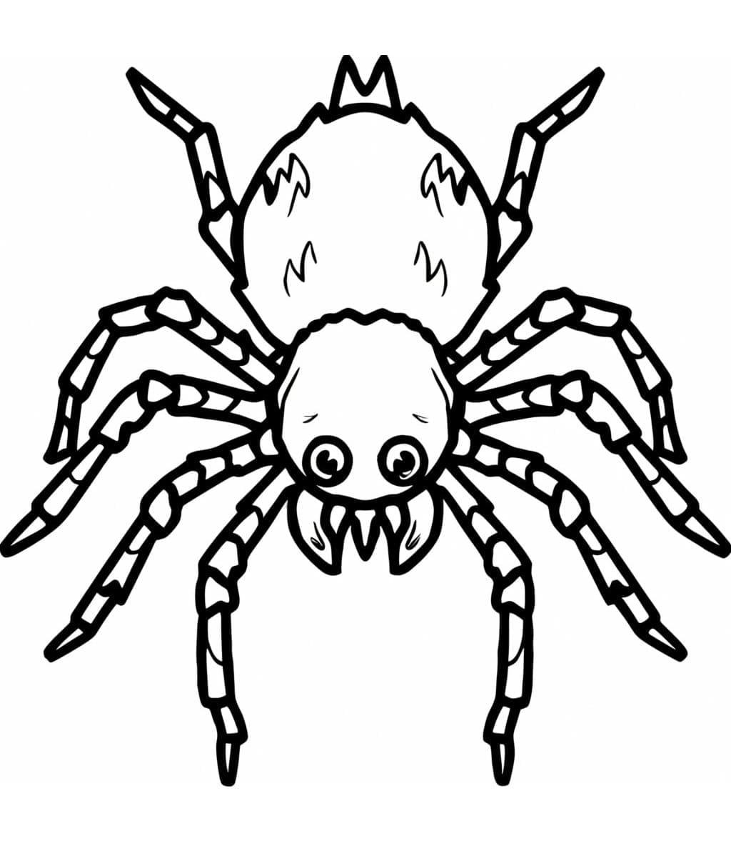 Edderkop yndig Tegninger til Farvelægning
