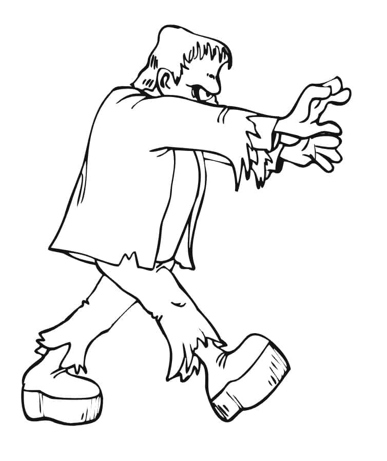 Frankenstein for børn Tegninger til Farvelægning