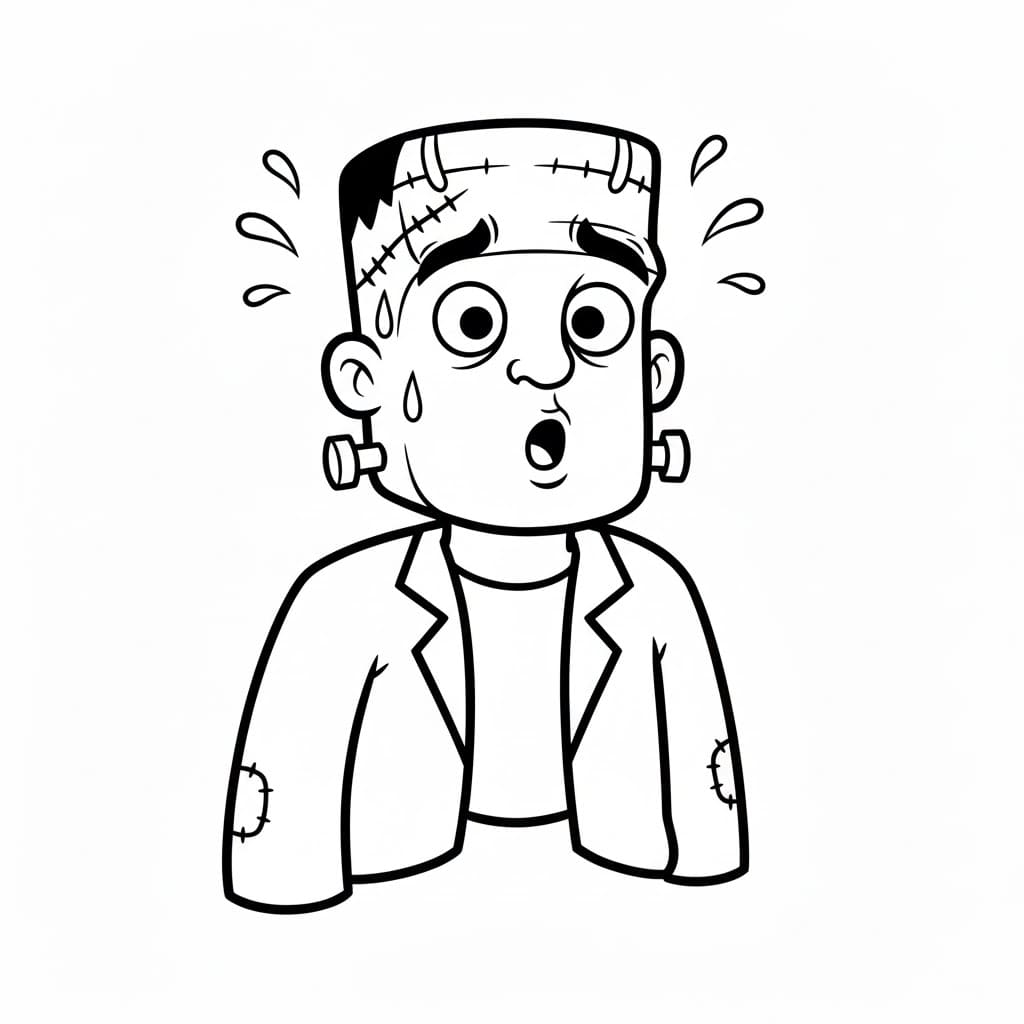 Frankenstein-overraskelse Tegninger til Farvelægning