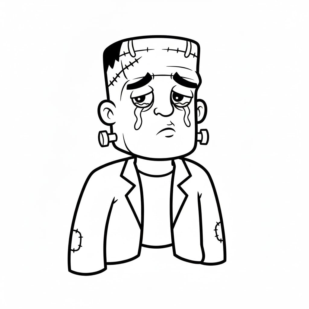 Frankenstein trist Tegninger til Farvelægning