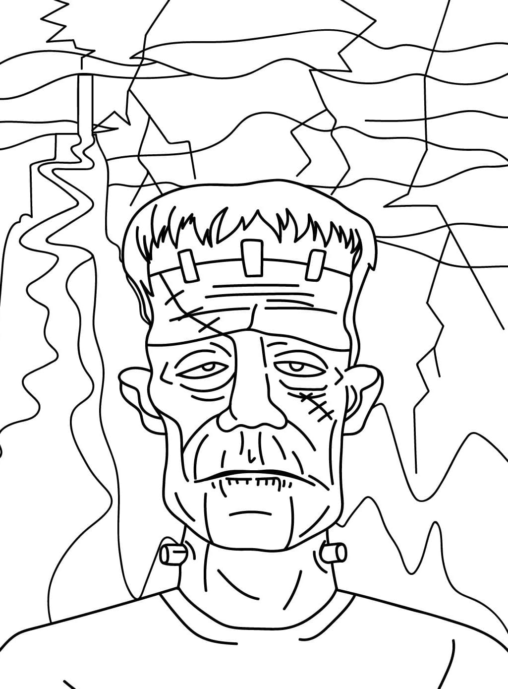 Frankenstein Universal Tegninger til Farvelægning