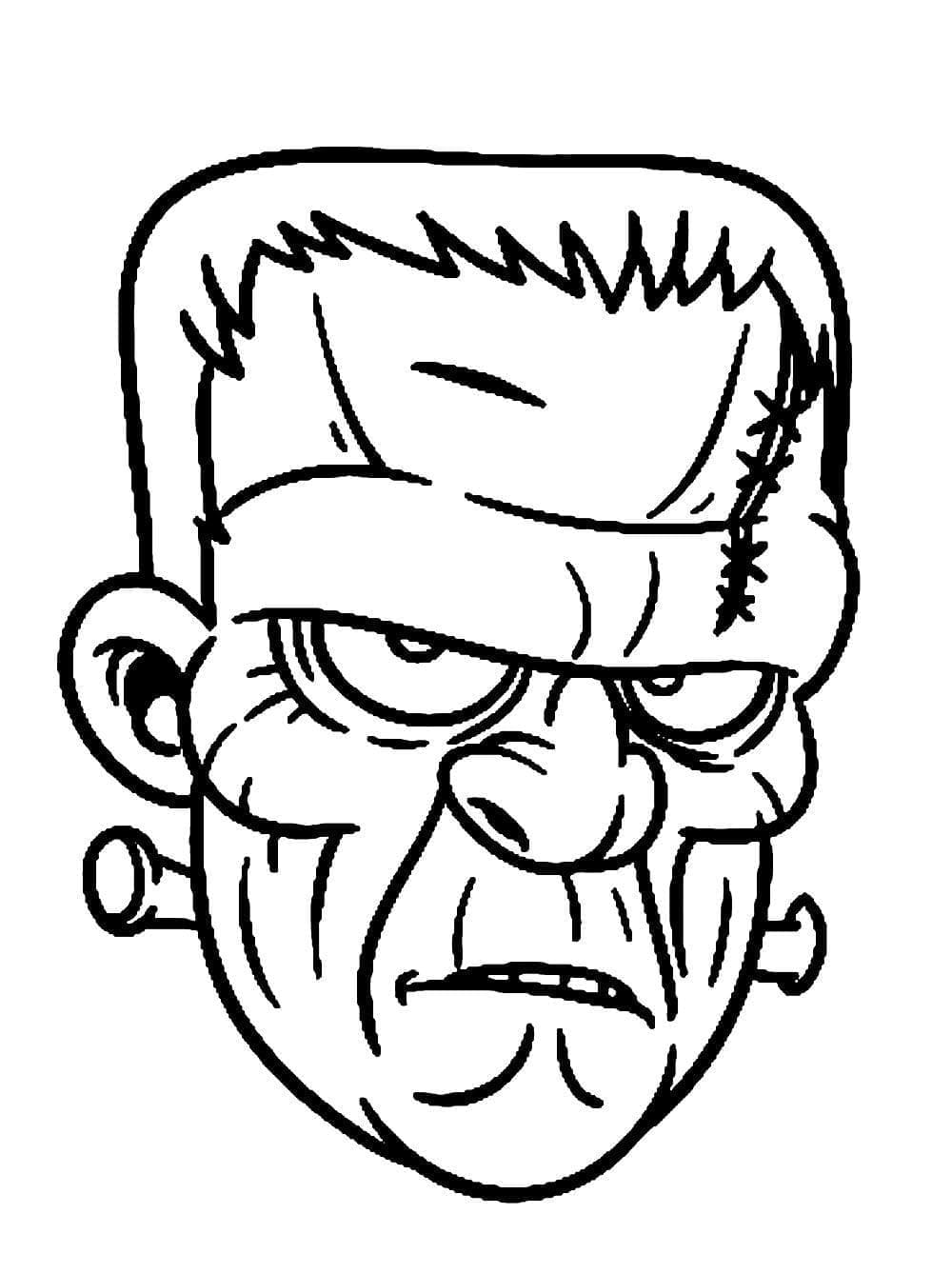 Frankensteins ansigt Tegninger til Farvelægning