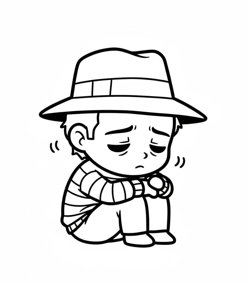 Freddy Krueger keder sig Tegninger til Farvelægning