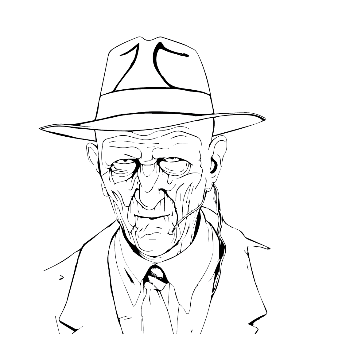 Gratis Freddy Krueger Tegninger til Farvelægning