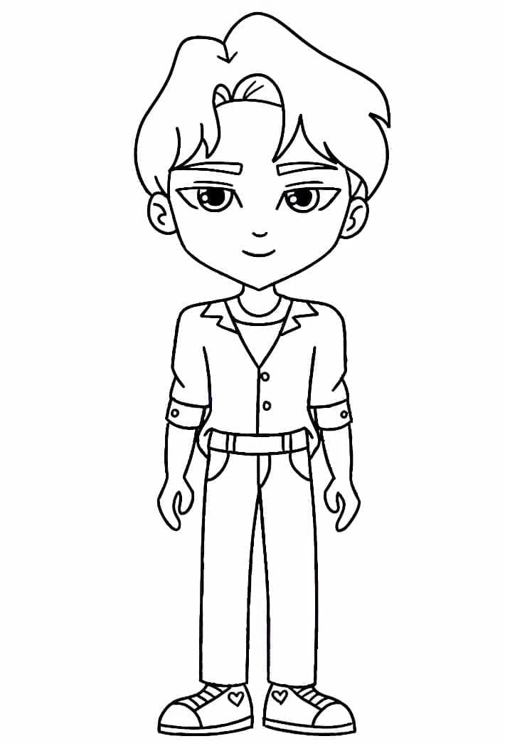 Jinu, pigegruppen fra dæmonjægeren Tegninger til Farvelægning