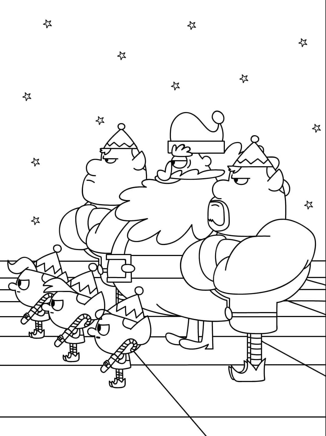 Jul fra Teen Titans Go Tegninger til Farvelægning