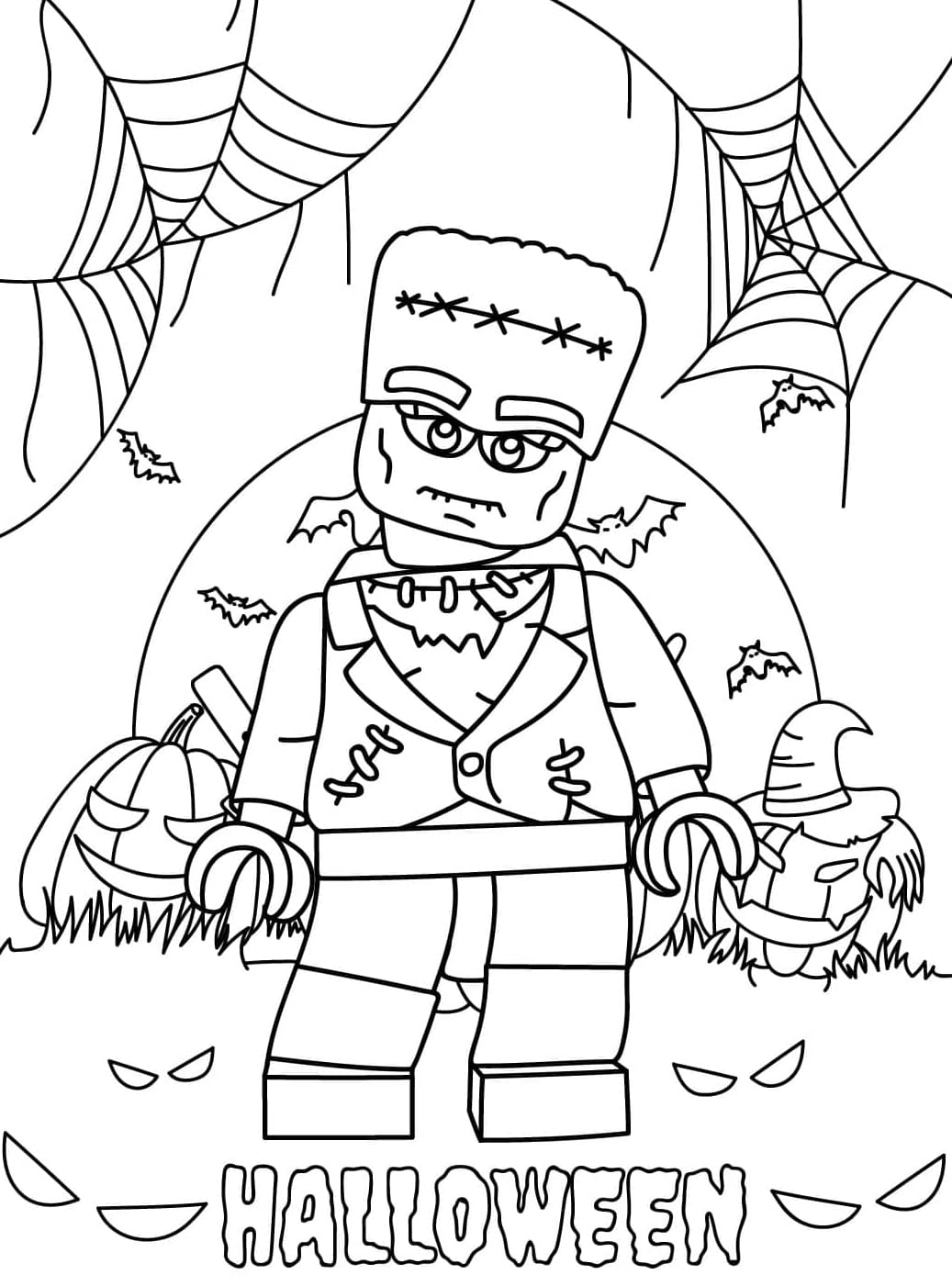 Lego Frankenstein Tegninger til Farvelægning