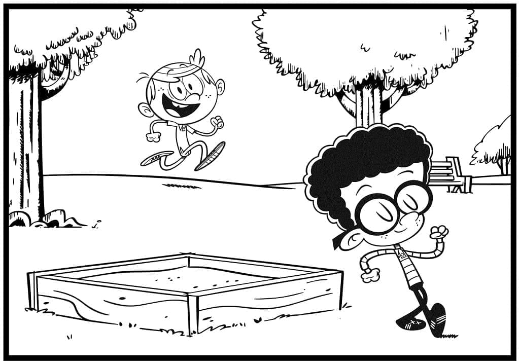 Lincoln og Clyde fra Højs Hus Tegninger til Farvelægning