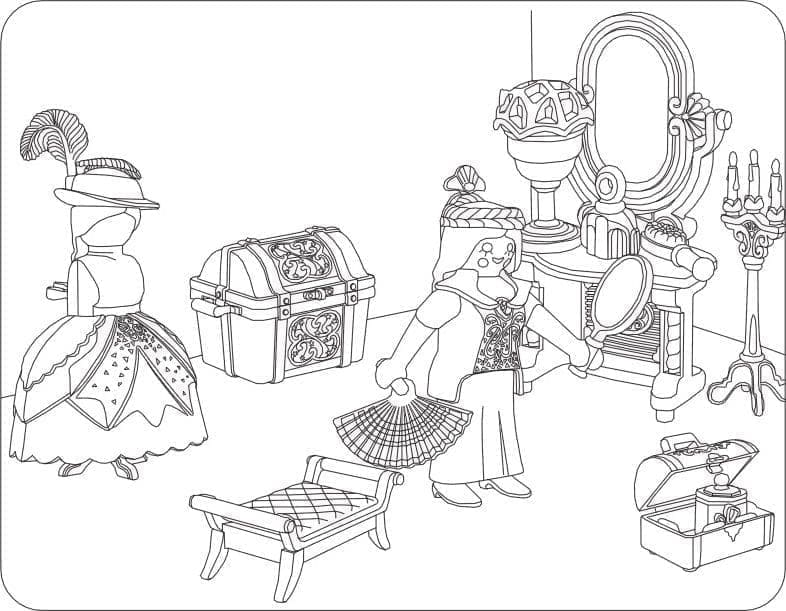 Playmobil printbare ting til børn Tegninger til Farvelægning