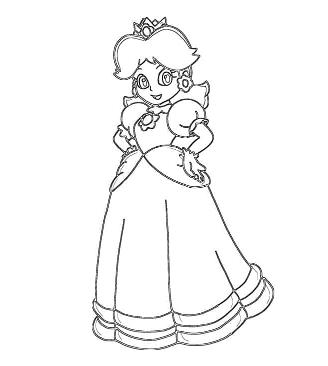 Prinsesse Daisy-billede Tegninger til Farvelægning