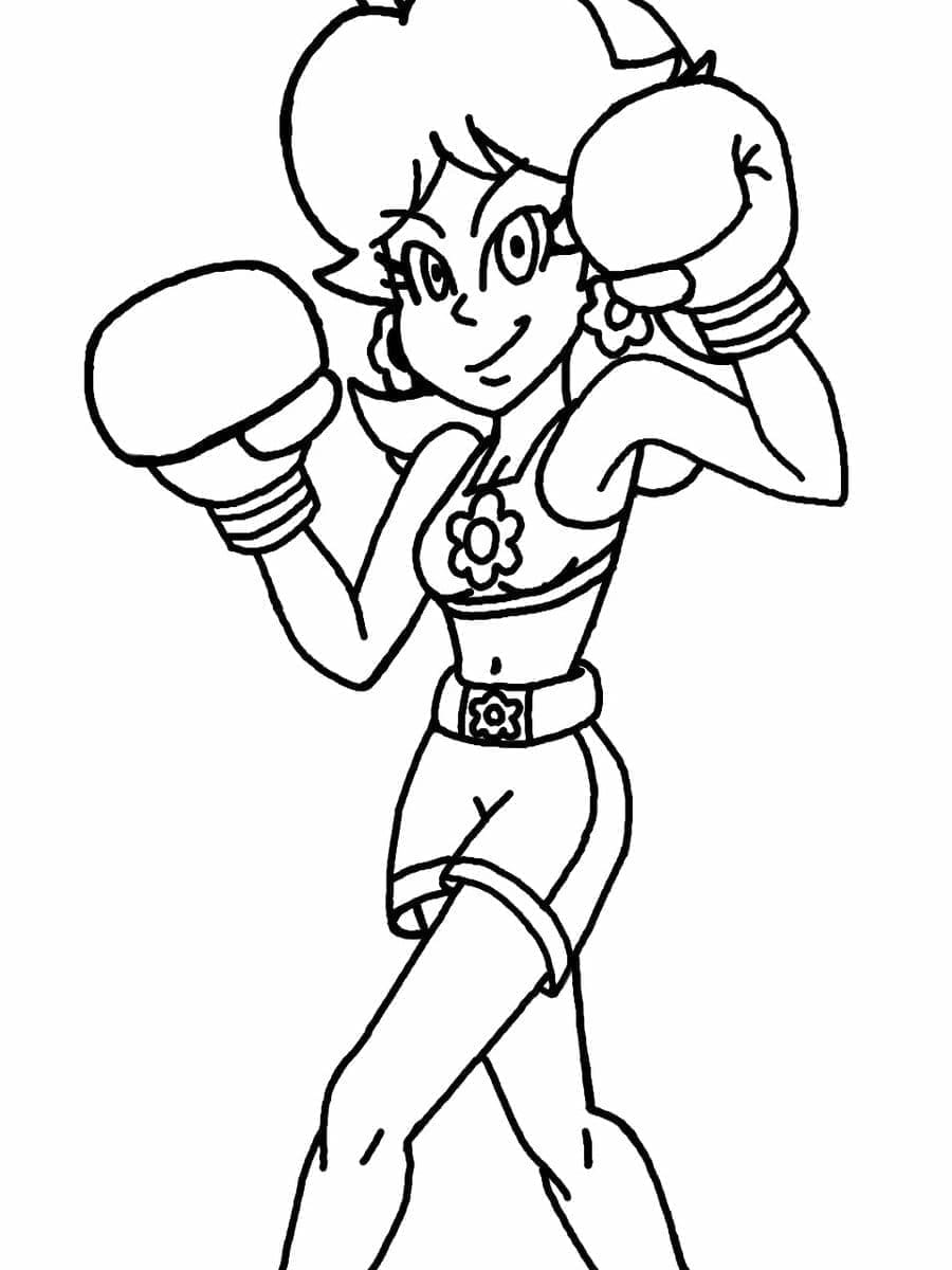 Prinsesse Daisy Boksning Tegninger til Farvelægning