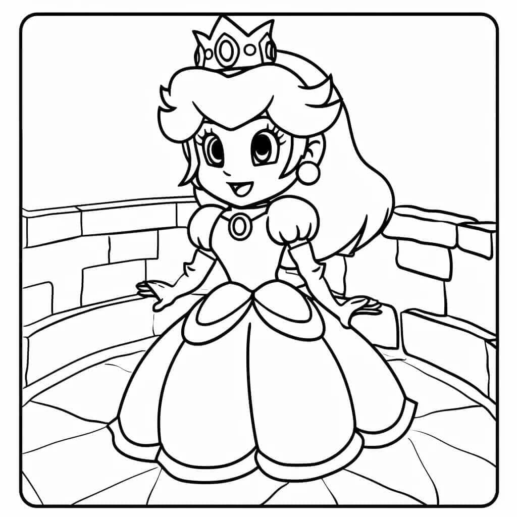 Prinsesse Daisy børn Tegninger til Farvelægning